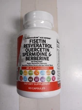 Clean Nutraceuticals Age Defend Fisetin Resveratrol Quercetin 60 Ct Exp 09/2027