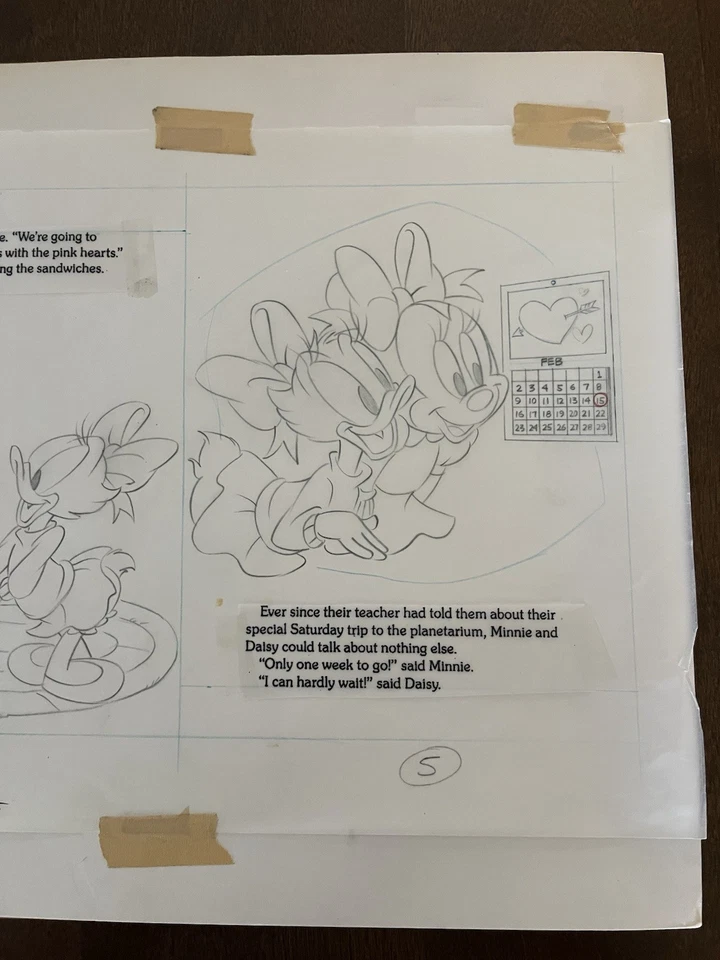 RARO! Libro Disney Minnie and Me “Wish You Were Here” Dibujos Producción Original Foto 3 de 4