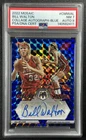 BILL WALTON PSA 7 2022-23 PANINI MOSAIC #CM-WAL COLLAGE AUTO BLUE 4/49 BLAZERS