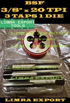 BSF BRITISH STANDARD FINE TAP 20 TPI TAP DIE3/8''TAP AND DIE SET