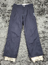 Burton Snowboard Pants Womens Small Navy Toast Insulated Vents Gaiters Ski