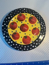 Lynn Morris Tomato Plate 8"