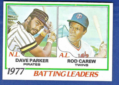 1978 Topps 1977 Batting Leaders #201 Dave Parker - Rod Carew NM-MT or Better