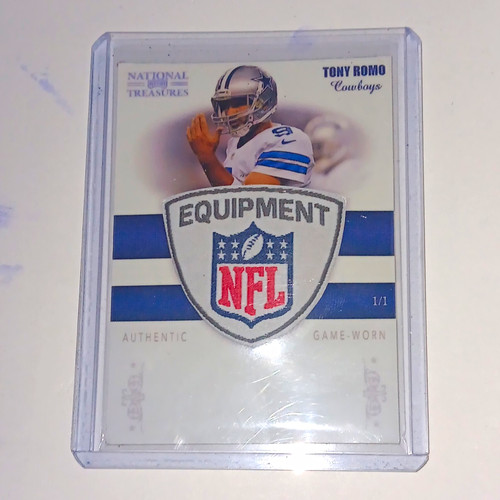 Donruss/Playoff 2007 National Treasures Tony Romo Cowboys 1/1 EQUIPMENTPATCHWORN
