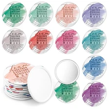 Jingmore 30 Pcs Team Employee Gifts Bulk Compact Mirrors Inspirational Apprec...