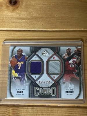 Upper Deck NBA Game Used 2009/10 Combo Materials Lamar Odom - Vince Carter /155