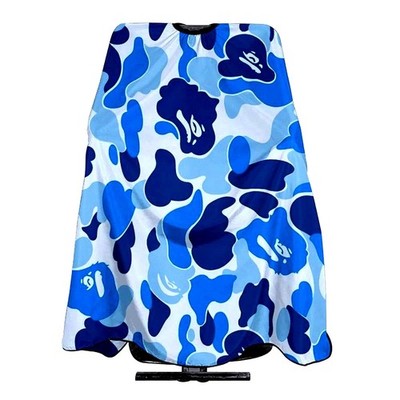 Xianjing Adult Barber Cape,Camo Camouflage One Size, Blue 