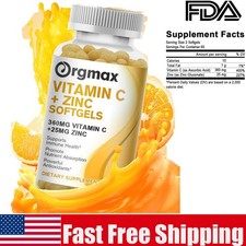 Vitamin C  Zinc 120Capsules 360 25mg Vitamin C Complex Supplement