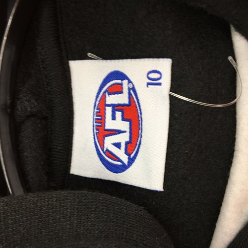 NEW AFL Essendon Bombers Team Cartoon Graphic Black Hoodie Youth Size 10 - Picture 4 of 5