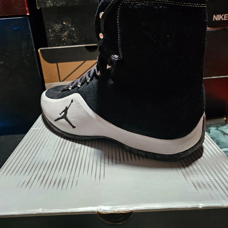 Jordan Boxer 2003 “Roy Jones JR” auténtico vintage alto - negro/gris 306164-001 Foto 3 de 4