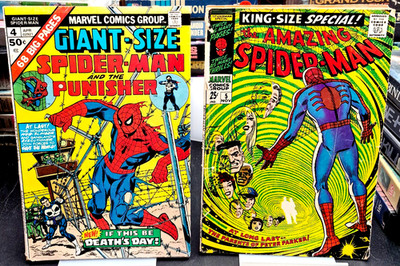 Amazing Spider-Man Annual 5 & Giant-Size Spider-Man 4 Low Grade See pics & desc