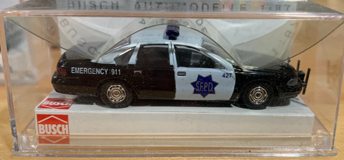 Chevrolet Caprice Busch 1/87 Departamento de Policía de San Francisco S.F.P.D. Cruiser 47620 | Zustand: New