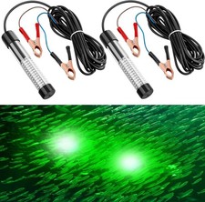 Underwater Fishing Light 12v 10w LED Green Submersible Bait Lure Light for Sea