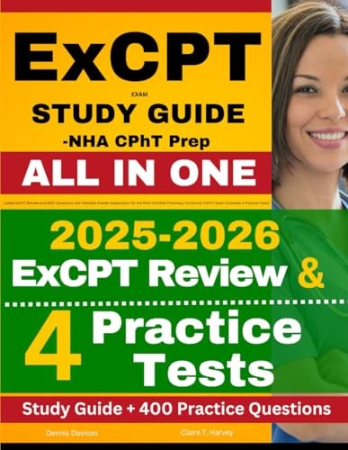 ExCPT Exam Study Guide NHA CPhT Prep by Dennis Davison | eBay