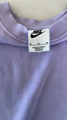 Girls Nike Purple Crewneck Sweatshirt Sz M - Picture 3 of 8