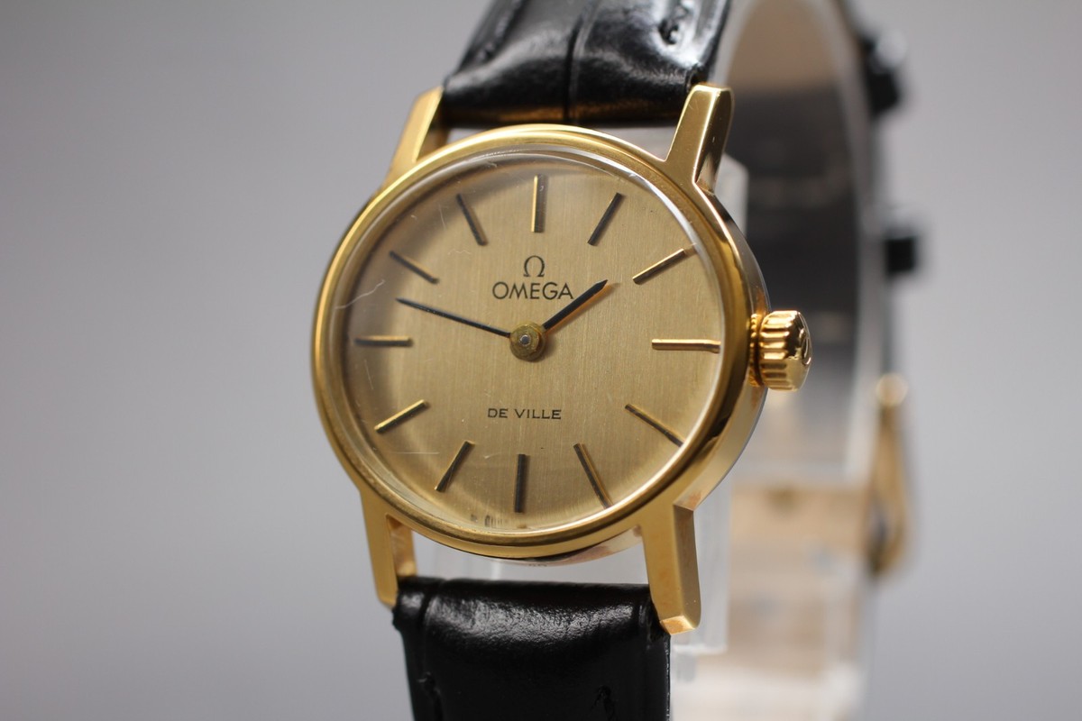 Near MINT] Vintage OMEGA De Ville Cal.625 Hand Winding Gold 24mm