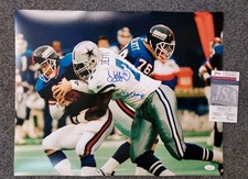 DALLAS COWBOYS JIM JEFFCOAT AUTOGRAPHED SIGNED INSCRIBED 16x20 PHOTO JSA COA