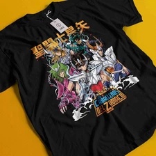 Saint Seiya T-Shirt knights Of the Zodiac Hyoga Ikki Shun Anime Manga Tee Unisex