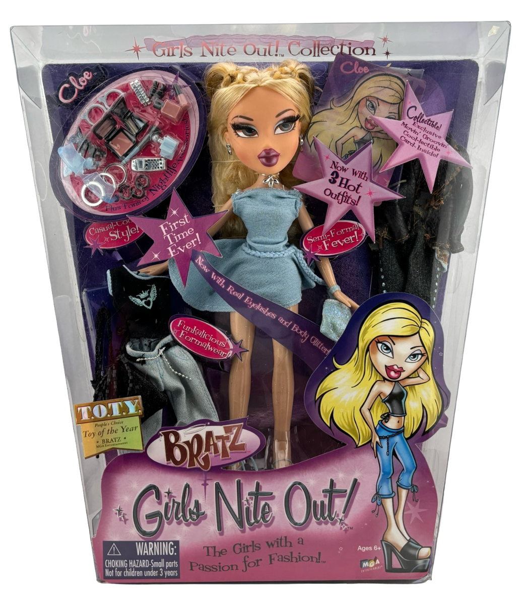 Vintage MGA 2004 BRATZ Girls Nite Out Cloe Blonde Doll NIB HTF