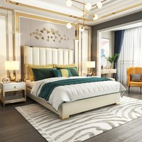 Luxus Schlafzimmer MöBel Bett 2X Nachttisch Set Betten Hotel MöBel 3Tlg. Wohnen