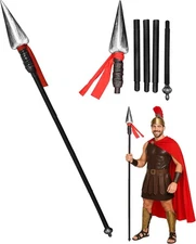Nicky Bigs Novelties - Adult Plastic Spartan Spear, Roman Replica, Viking... 