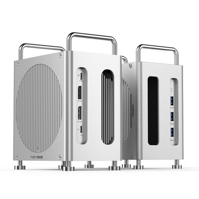 ACASIS 8-in-1 40Gbps Mac mini M4 Workstation NVMe SSD Gehäuse Dual DP 4K@60Hz