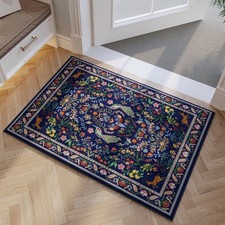 Entryway Rug 2x3 Rug Door Mat Indoor Entrance Washable Rug Small Non-Slip Low...