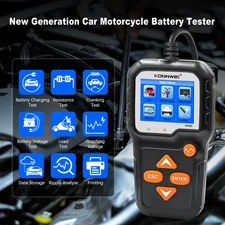 KW650 Car Battery Tester 6V 12V 100 to 2000 CCA Moto Cranking Charging Test Tool
