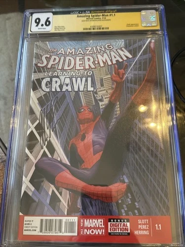 The Amazing Spider-Man #1.1 CGC 9.6 Autographed By Alex Ross Marvel 2014