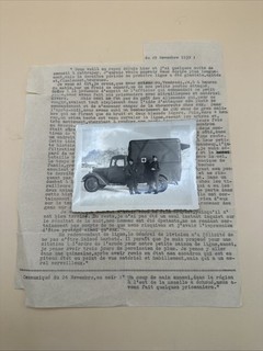 Rare Document Ww2 ATTAQUE DE POSTE AVANCÉ. EST MOSELLE 29/11/1939 Allemand WW2