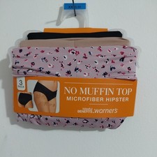 Warners Blissful Benefits No Muffin Top Microfiber Hipster 3-Pack XXXL 