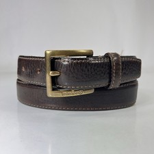 Cintura Timberland marrone in pelle italiana - Made in USA - Uomo taglia 32/80