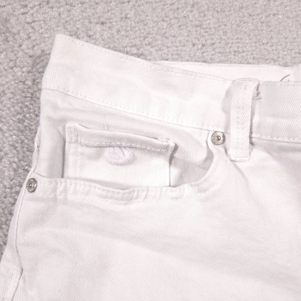Pantalones Cortos Gloria Vanderbilt Mujer 12 Blanco Amanda Todo Alrededor Adelgazante Denim Jean Foto 4 de 4