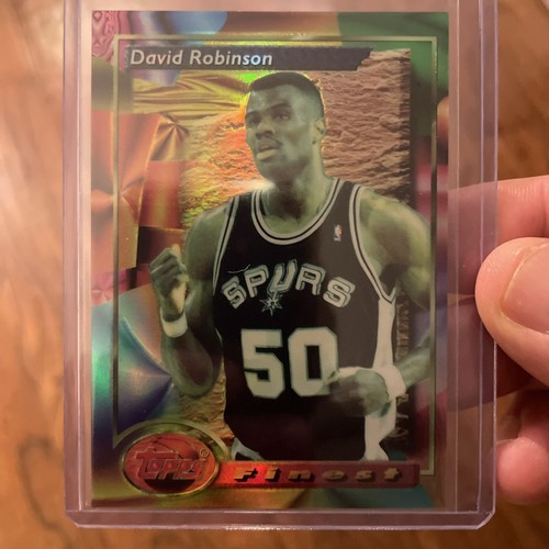 1993-94 Topps Finest SP Refractor David Robinson #21 Salón de la fama🔥📈San Antonio Spurs - Imagen 1 de 3