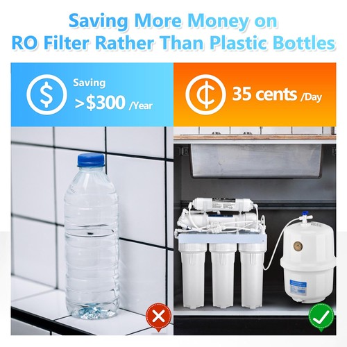 5 STAGE Water Filter System Reverse Osmosis RO Filtration Drinking 100 GPD Home - 第 6/12 張圖片