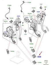 Land Rover Range Rover Evoque L551 Brake Pedal Pad LR138278 Nouveau authentique