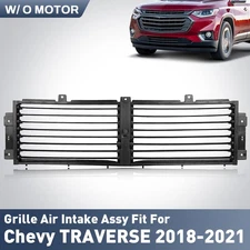 Front Upper Radiator Shutter Grille Without Motor For Chevy Traverse 2018-2021