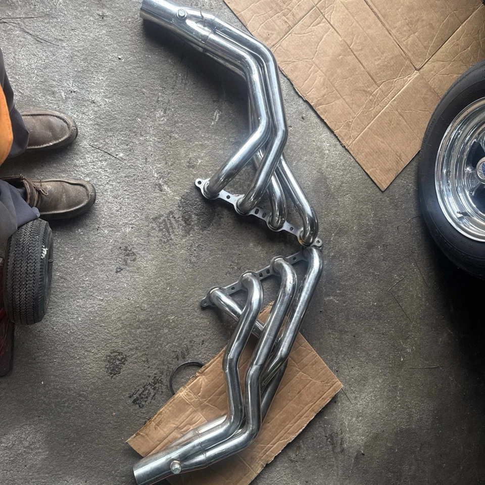 Сменные длинные трубчатые коллекторы коллекторы из нержавеющей стали LS для кузова Ford Mustang Fox 79-04 - Изображение 2 из 4