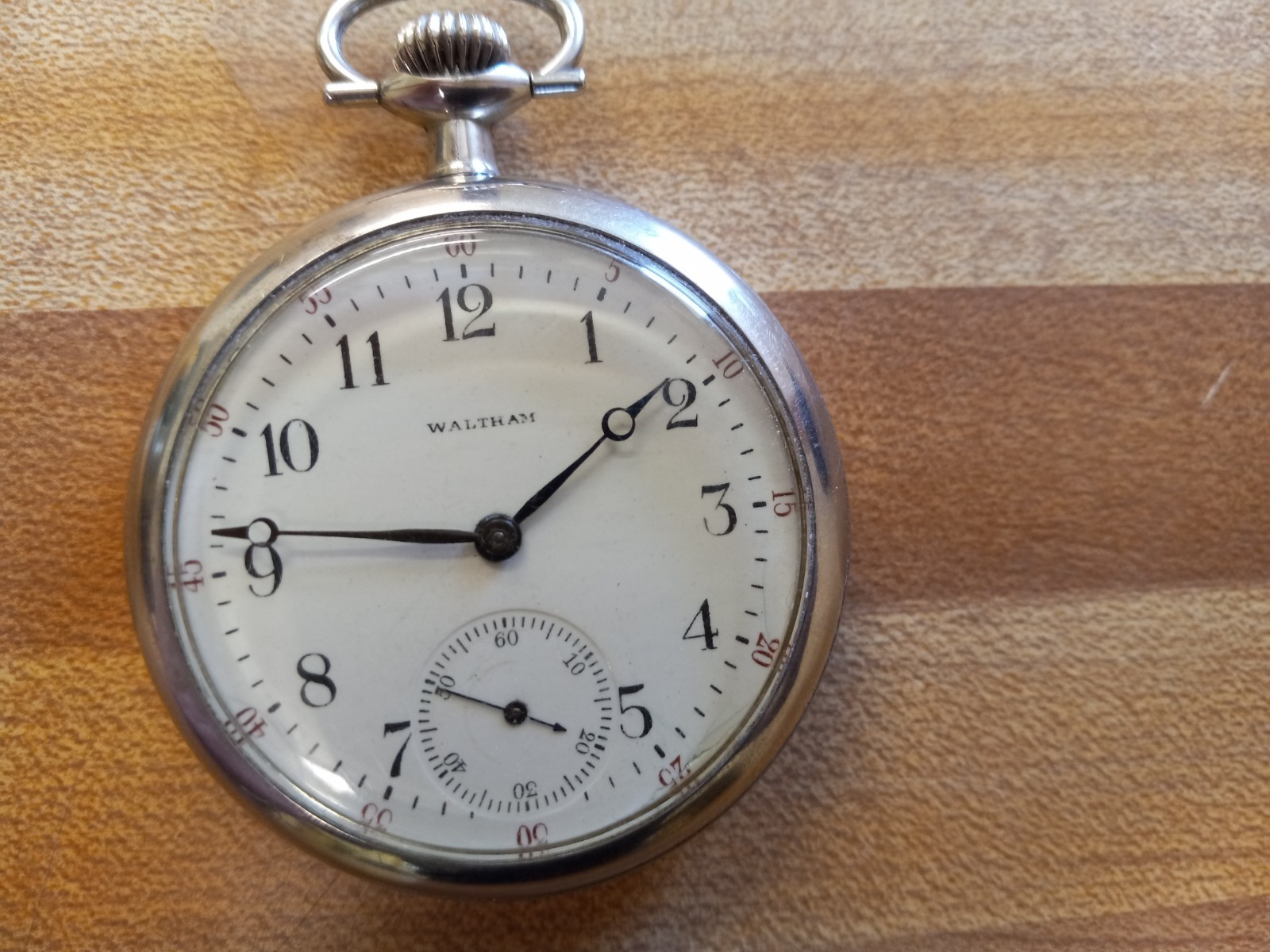1924 Waltham 7 jewel Grade 610 Nickel Case Not running