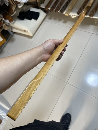 Mástil de guitarra eléctrica de 30 pulgadas de arce tostado 22 trastes brillo - Imagen 3 de 7