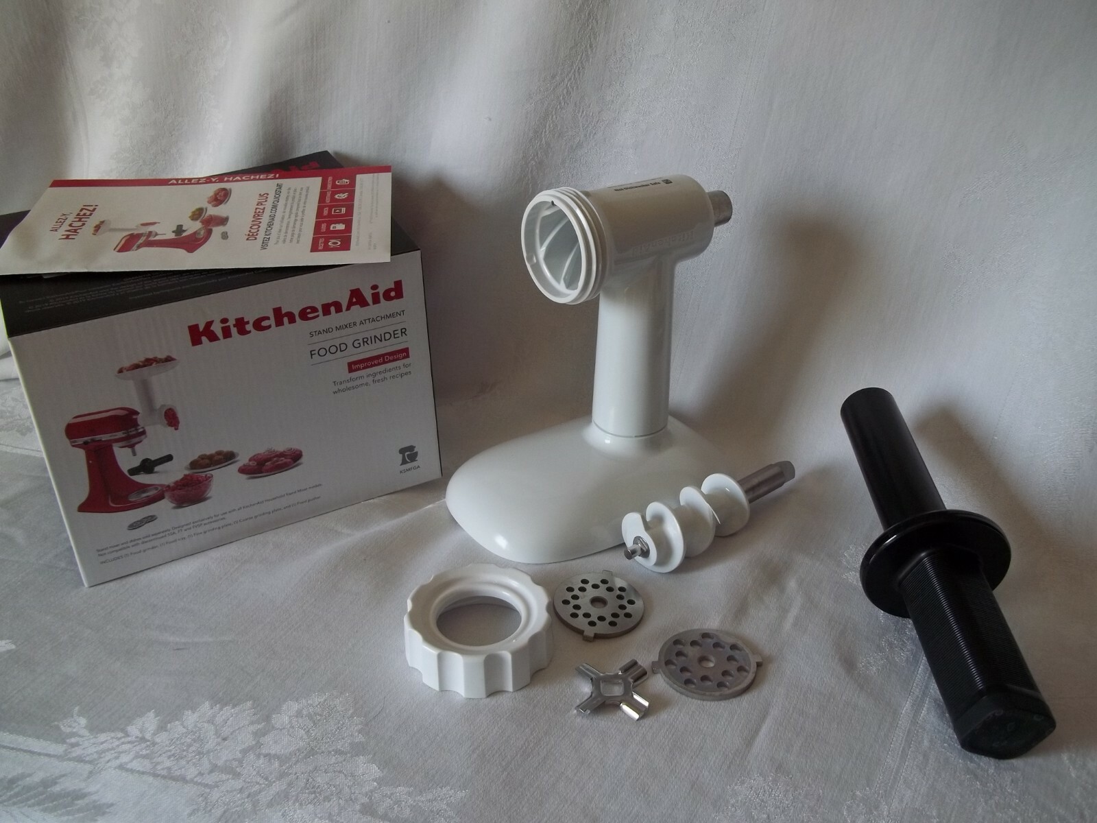 KitchenAid KSMFGA Food Grinder Attachment White 880311051775 eBay