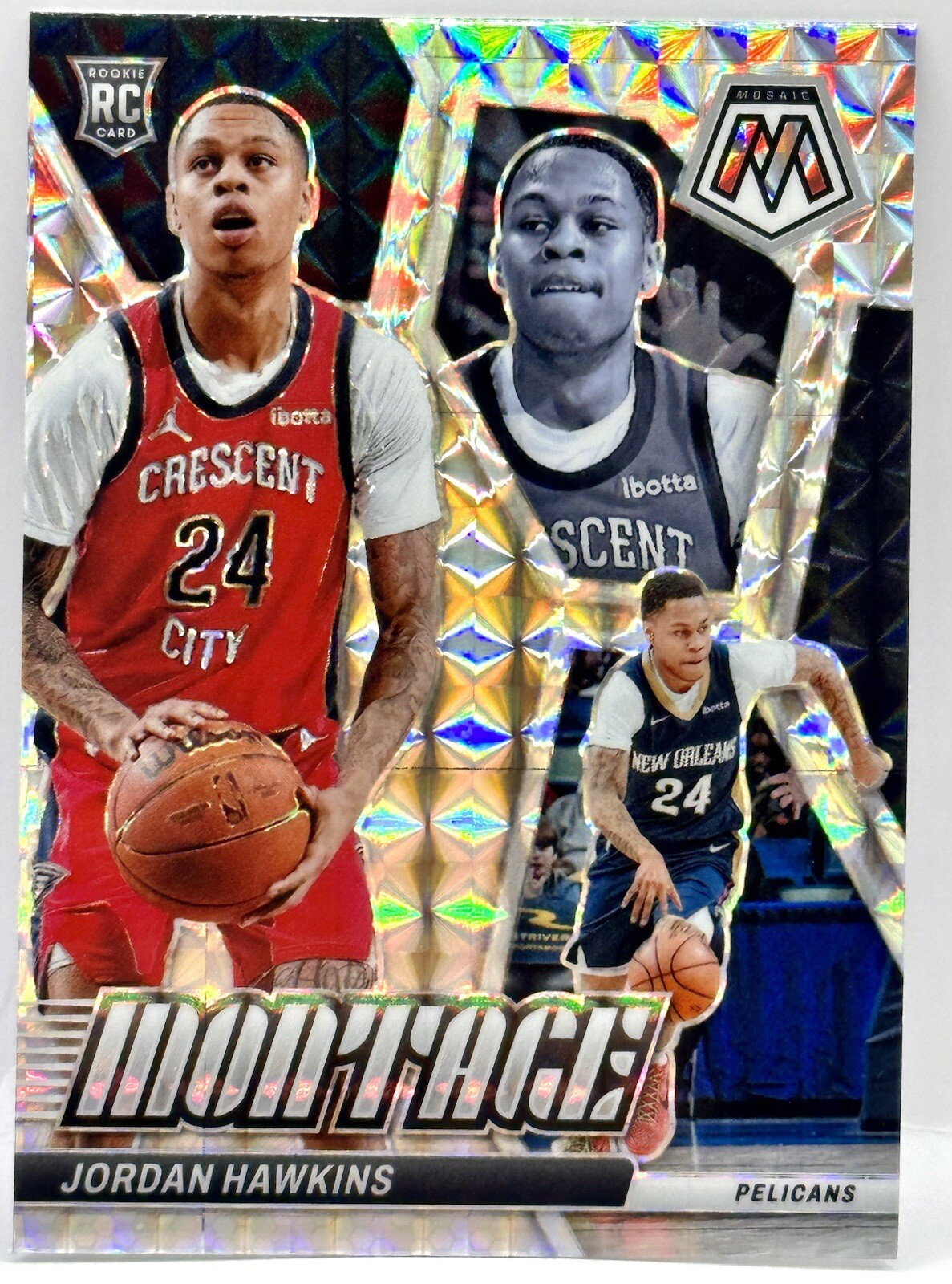 2023-24 Panini Mosaic Jordan Hawkins Montage Mosaic RC #23 Pelicans