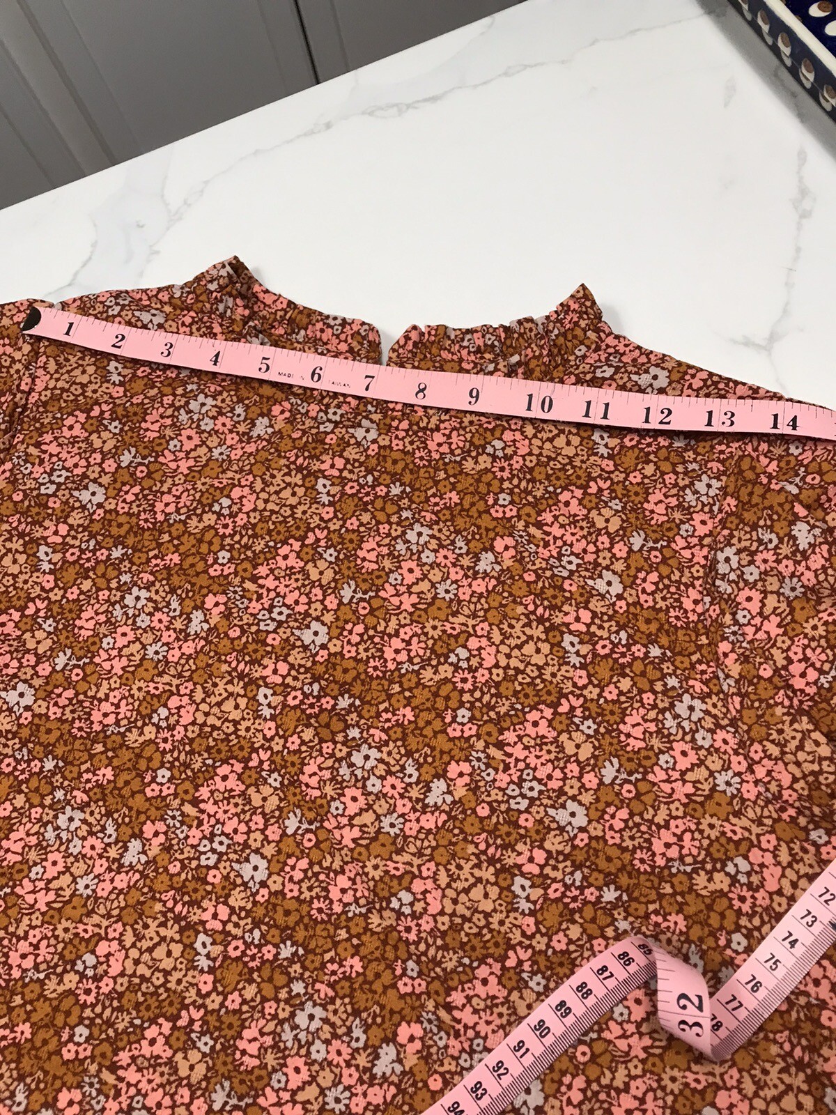 Universal Thread Peasant Blouse Ruffle Collar Key… - image 13