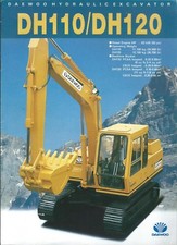 Equipment Brochure - Daewoo - DH110 DH120 - Hydraulic Excavator - c1987 (E4912)