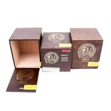Lot of 3 La Gloria Cubana No. 4 Serie R Empty Wood Cigar Box 5.5" x 4.5" x 4.5"