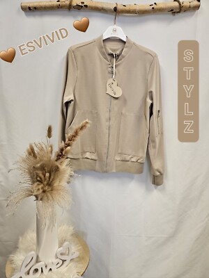 ❤️ ESViViD ❤️Damen Blouson College Jacke Bomberjacke