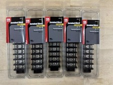Set Of 5 Gardner Bender GTB-408 22-10 AWG 30A Double Row 8 Circuit Terminal Bloc