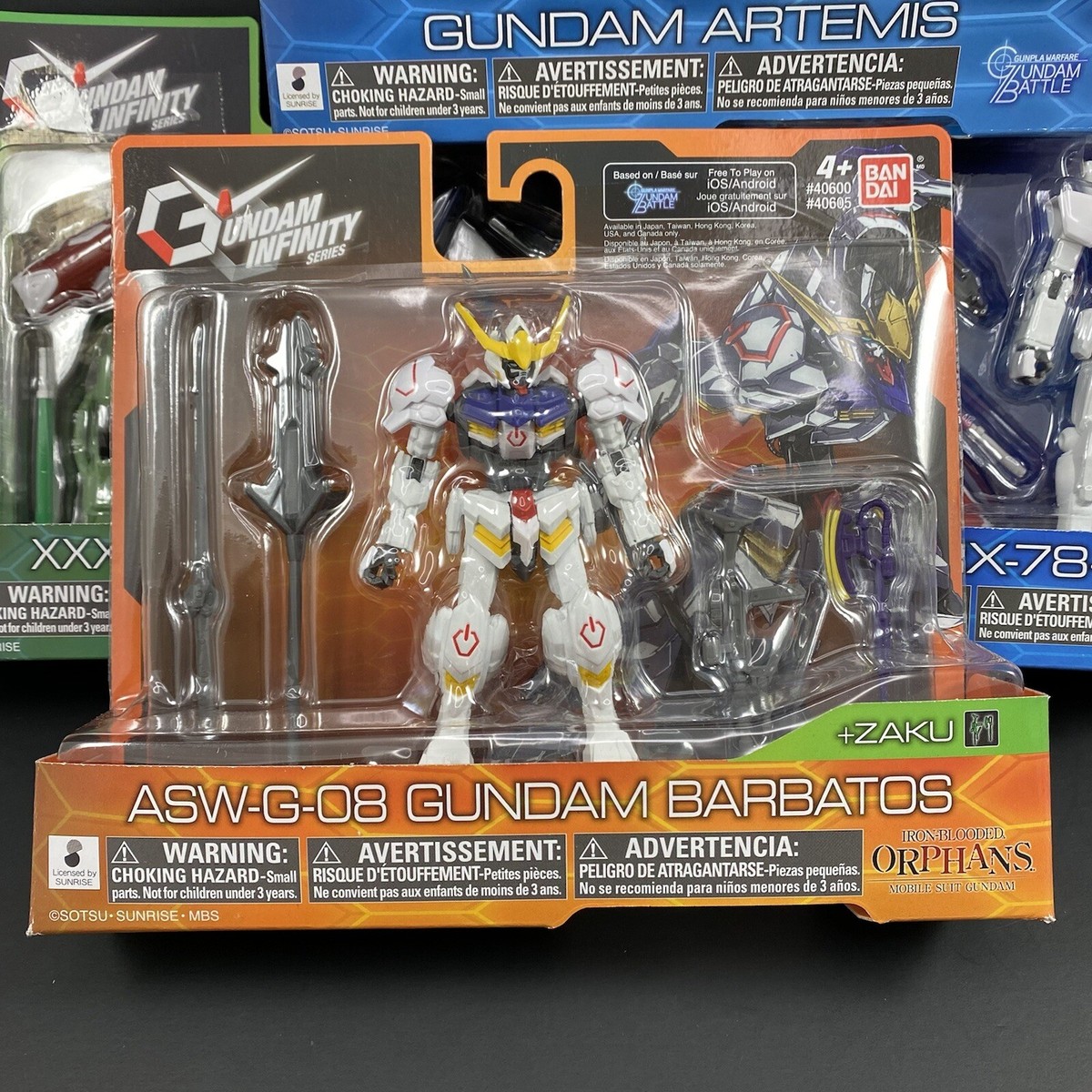 Gundam Infinity Series Complete Set of 5 Figures + Bonus