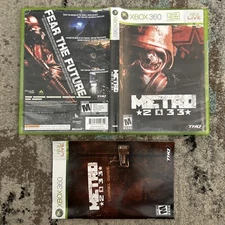🔥 Metro 2033 (Xbox 360) Mint Case Manual Only! OEM. Original. See Description