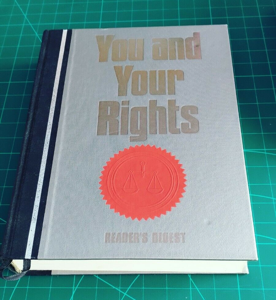 VINTAGE Large 1991 You and Your Rights Law Readers Digest Hardback Book ...